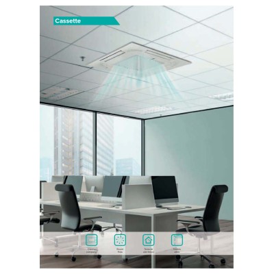 Aire acondicionado multicassette 2x1 Hisense ACT52UR4RCA4+ACT52UR4RCA4+4AMW81U4RAA