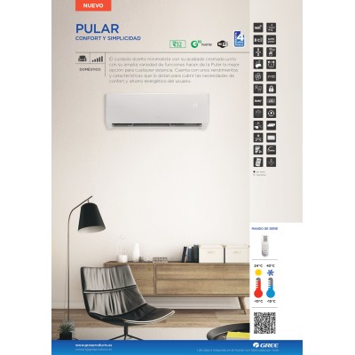 Aire acondicionado Split 1x1 Gree Serie Pular