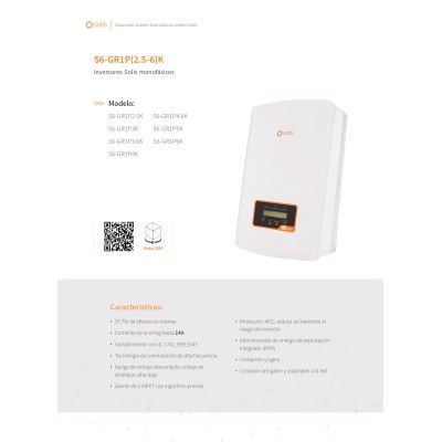 Inversor solar SOLIS S6 3kW 2 MPPT DC